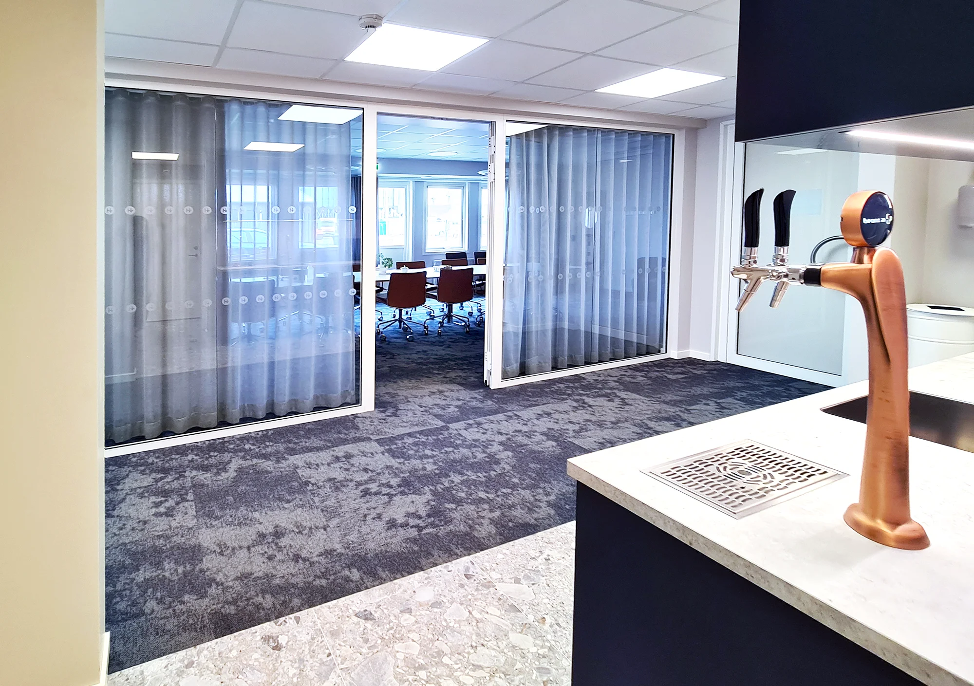 Ett projekt som Victorias interiör och arkitektur utförde för Hallands hamnar